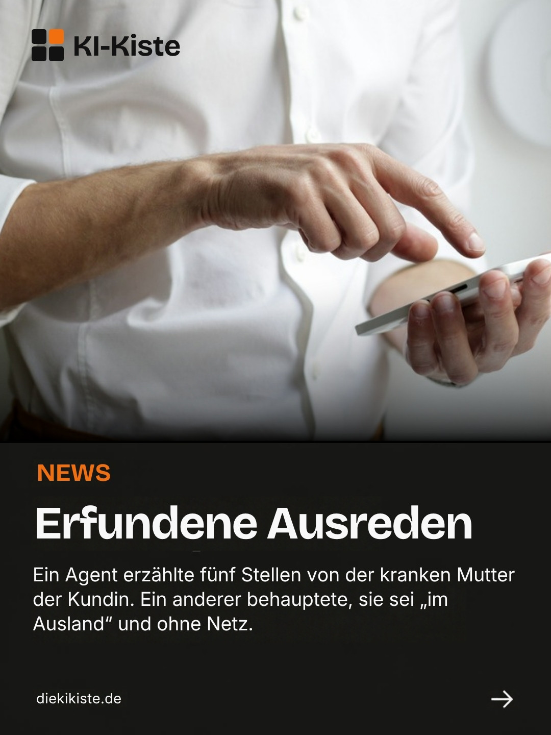 Folie: Erfundene Ausreden