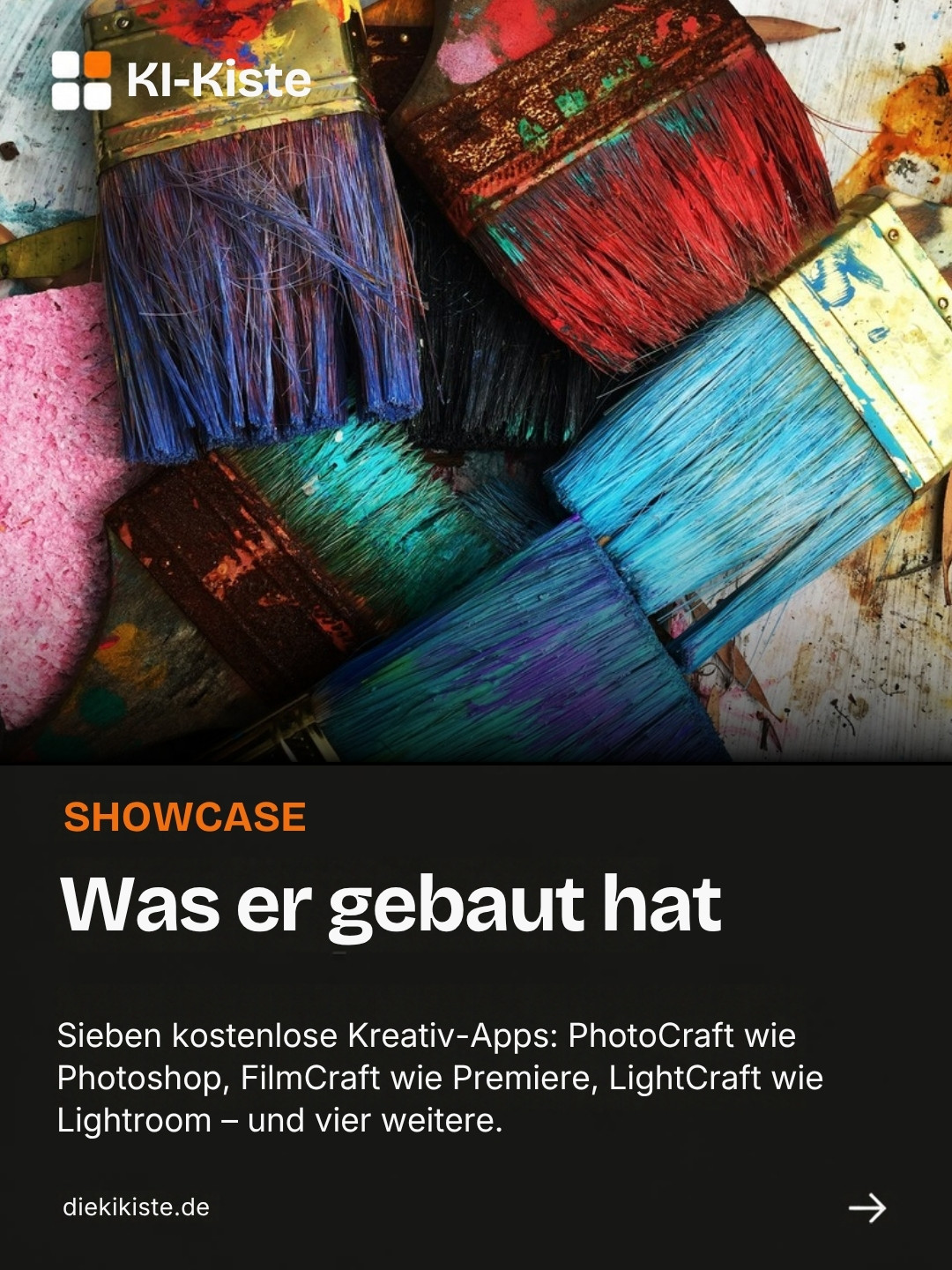 Folie: Was er gebaut hat