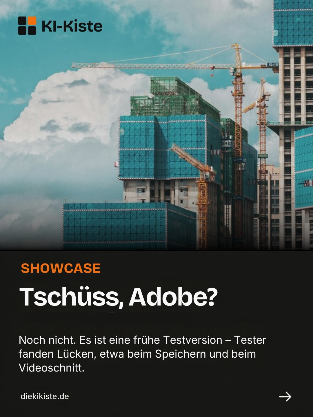 Folie: Tschüss, Adobe?