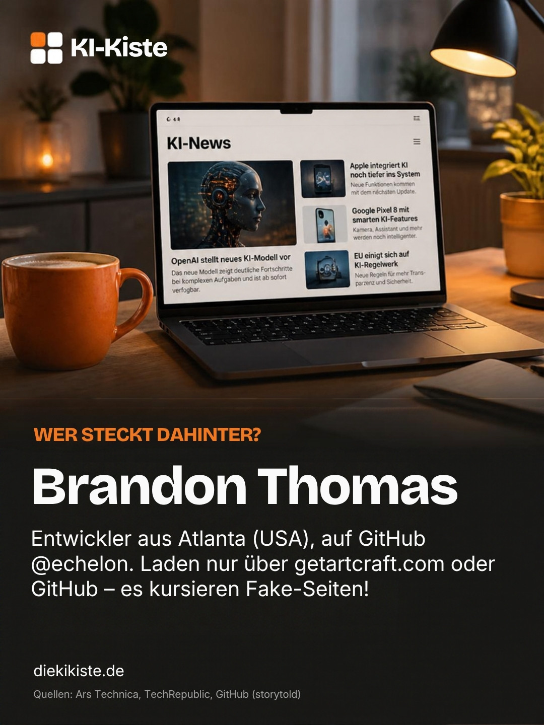 Folie: Wer steckt dahinter? Brandon Thomas