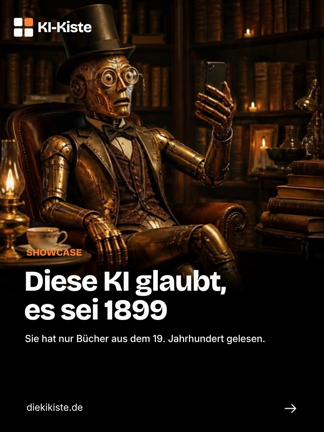Titelfolie: Diese KI glaubt, es sei 1899