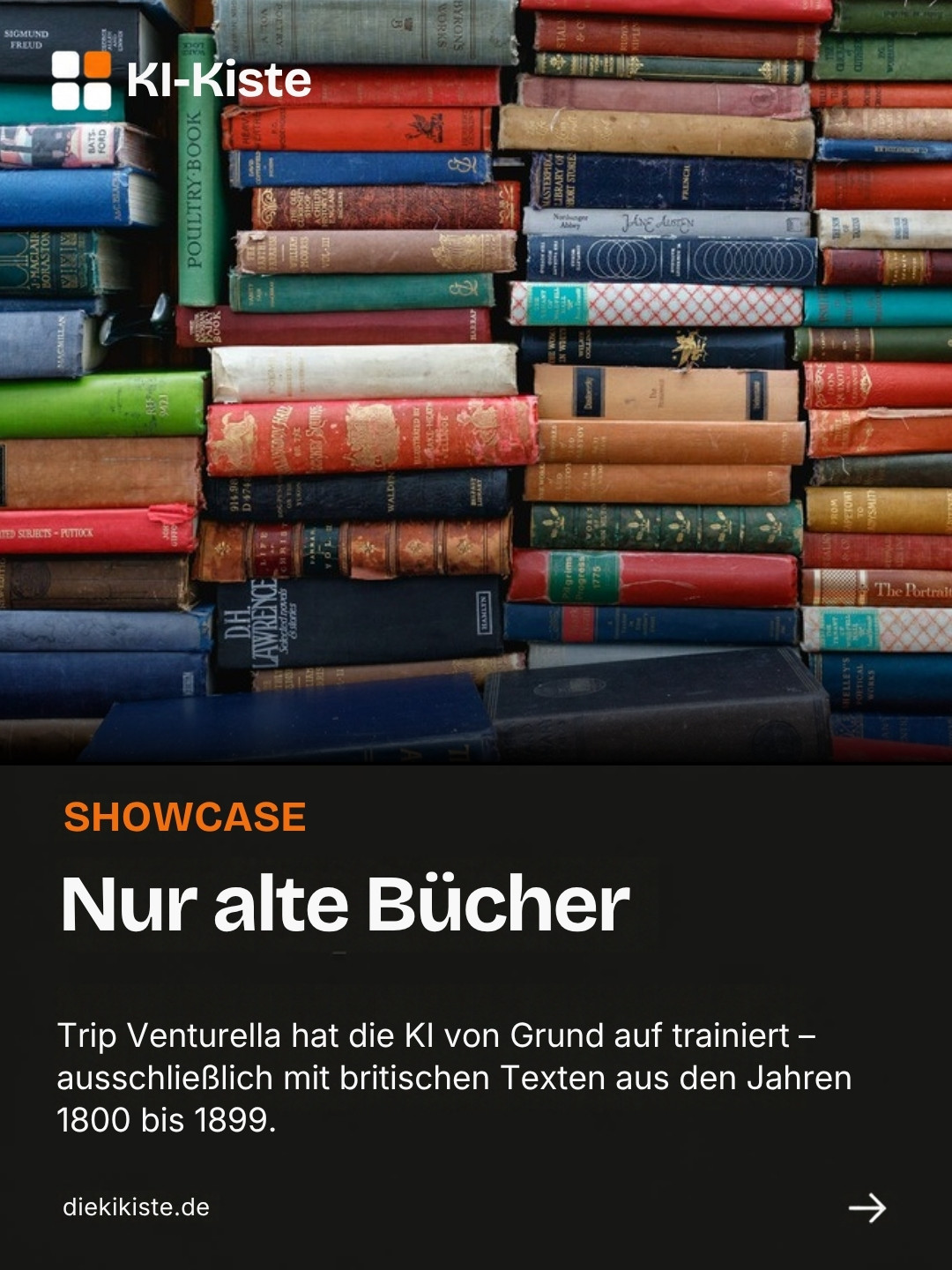 Folie: Nur alte Bücher
