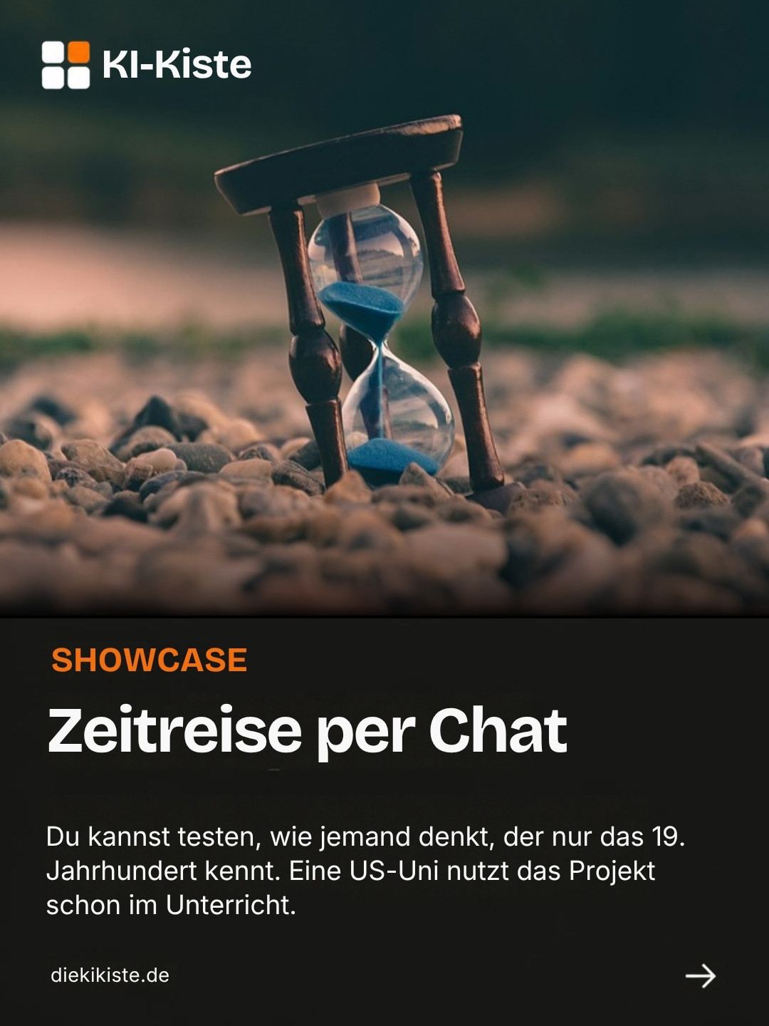 Folie: Zeitreise per Chat