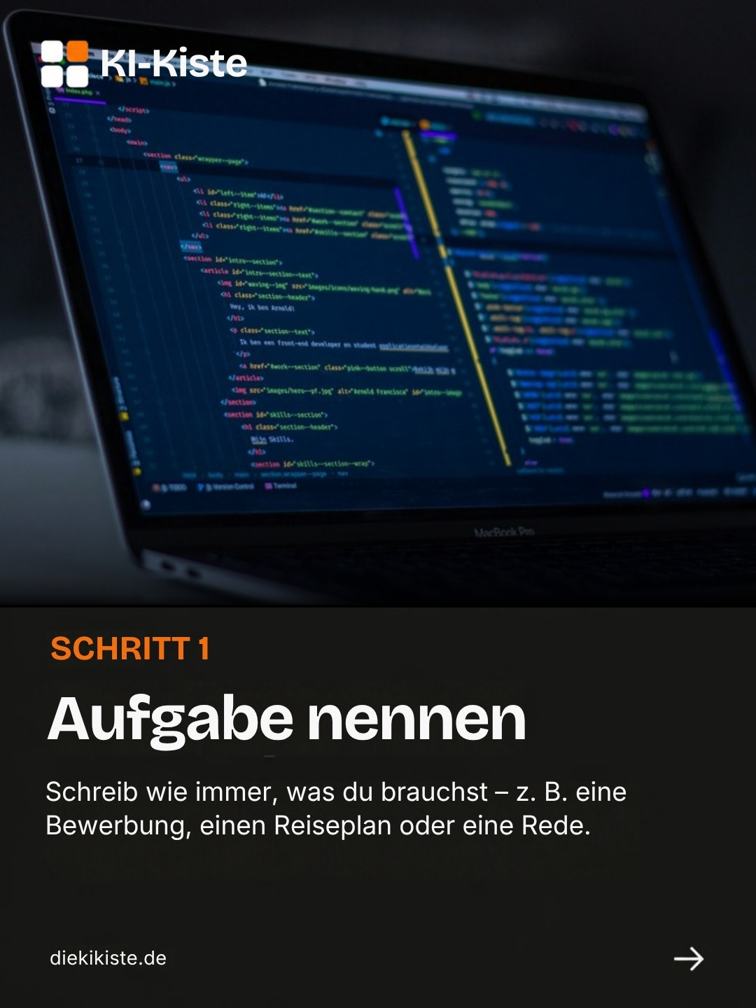 Schritt 1: Aufgabe nennen