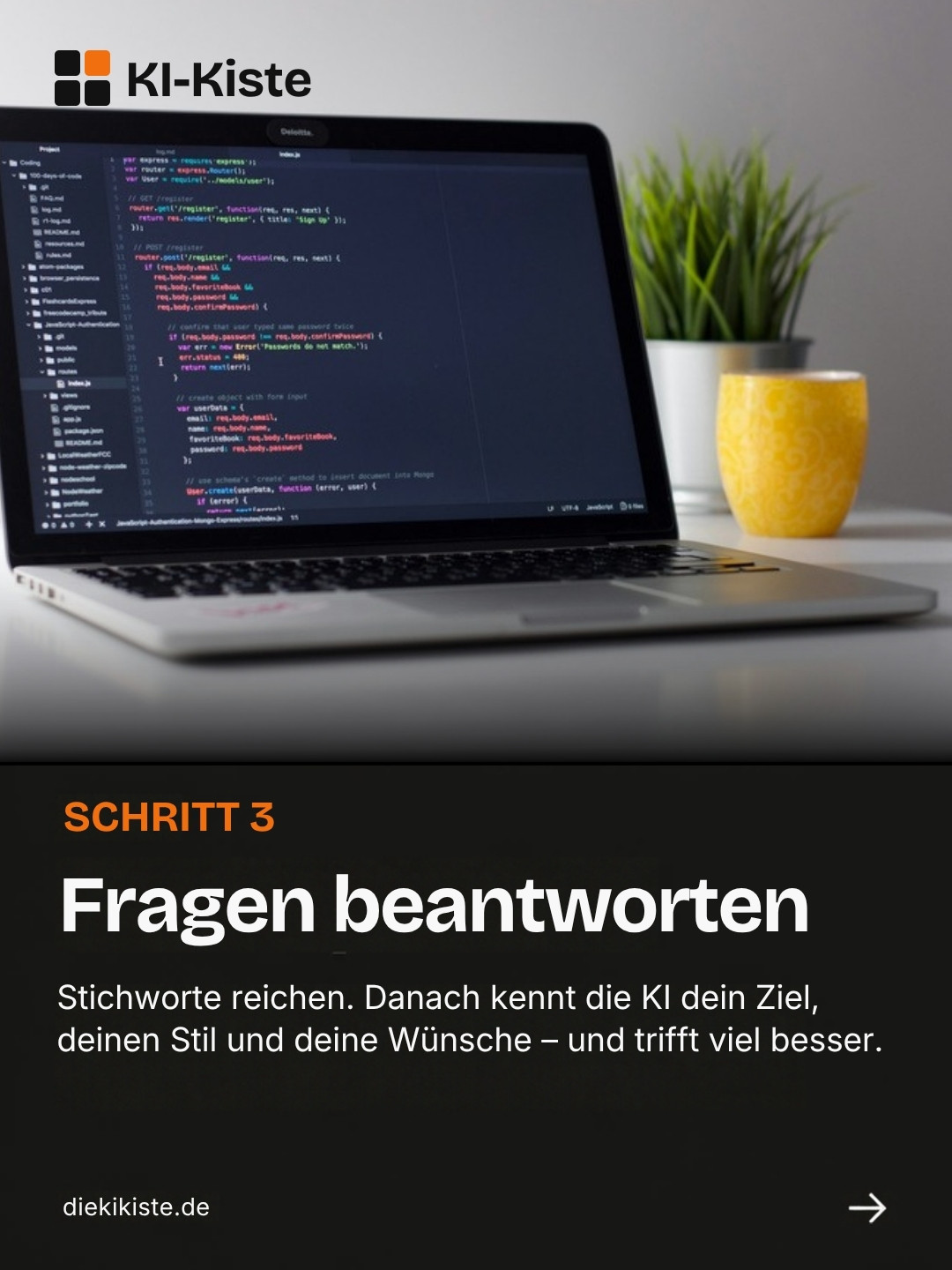 Schritt 3: Fragen beantworten