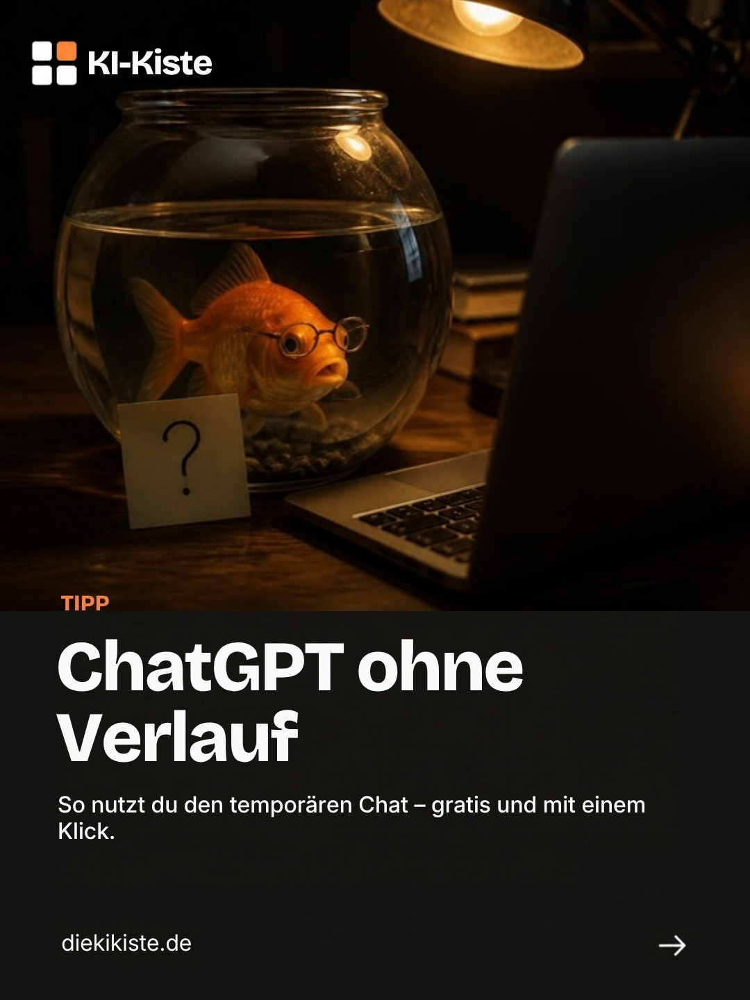 Titelfolie: ChatGPT ohne Verlauf