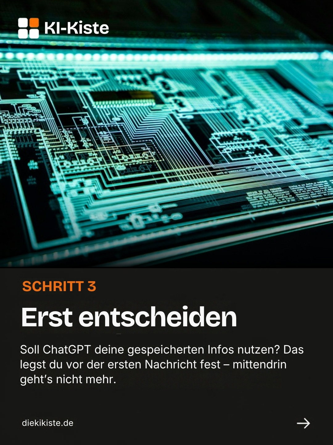 Schritt 3: Erst entscheiden