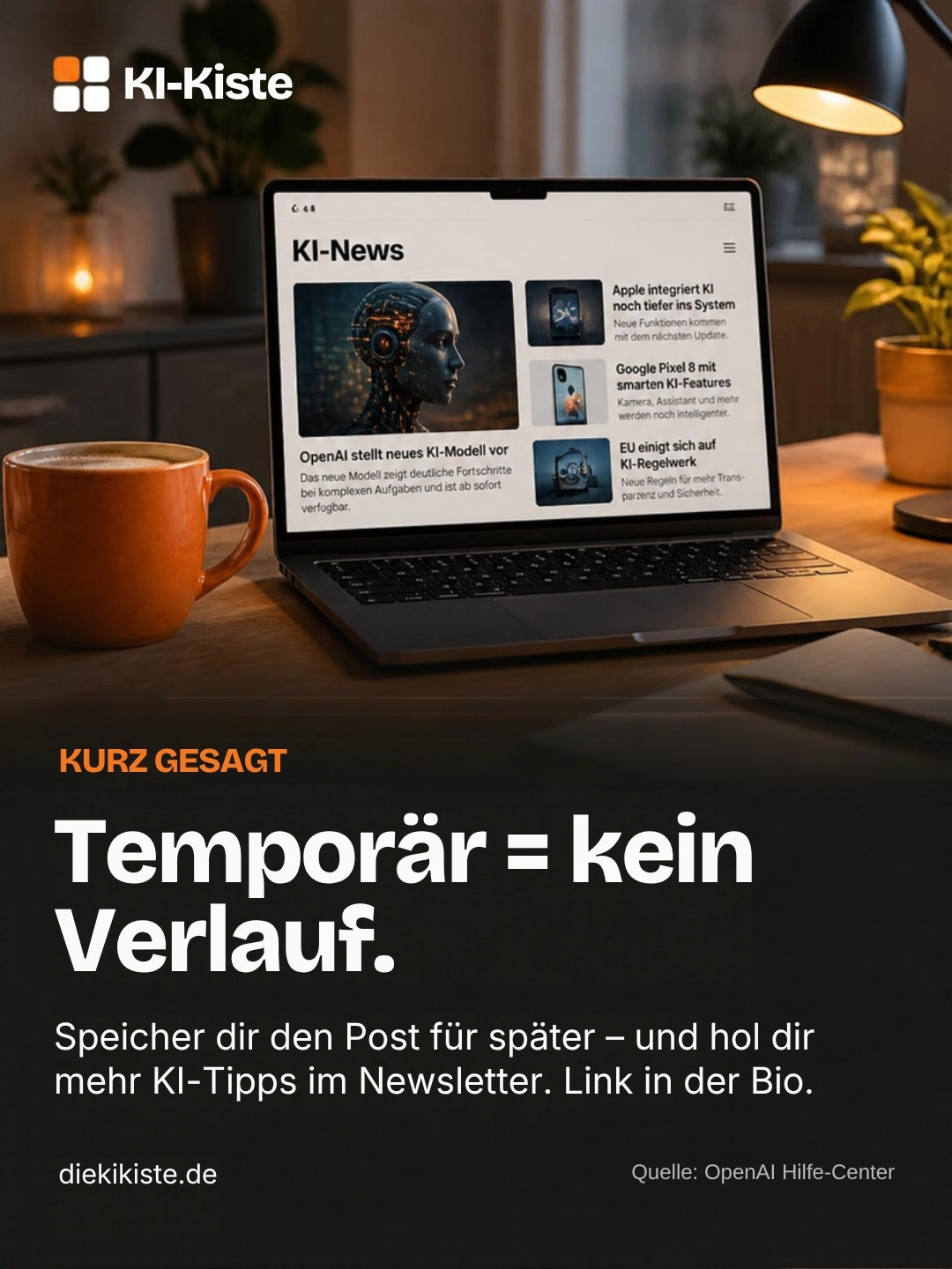 Kurz gesagt: Temporär = kein Verlauf
